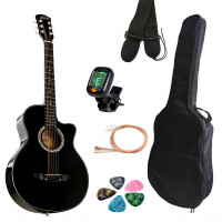 Гітара Polcraft PLK-34-BK 3/4 BK чорна з комплектом
